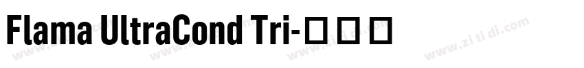 Flama UltraCond Tri字体转换